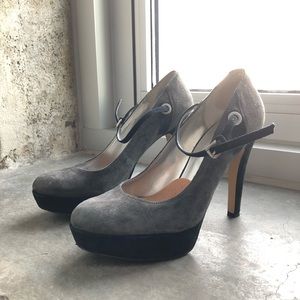 Nine West - Suede platform strapped heels
